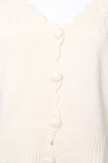 画像4: F&A / ローズ刺繍ニットカーディガン  オフ S-26-10-24-017-CA-TO-HR-ZS (4)