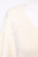 画像5: F&A / ローズ刺繍ニットカーディガン  オフ S-26-10-24-017-CA-TO-HR-ZS (5)