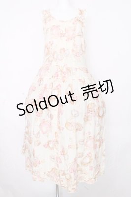 Preview of ローズブーケ柄ワンピース  オフ