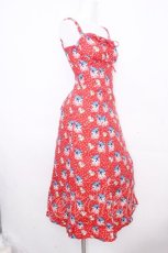 画像2: SOS MEME CLUB / Red Halter Dress S 赤 S-26-10-26-048-LO-OP-HR-ZS (2)