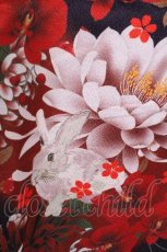 画像4: Qutie Frash / 和花柄スカート  赤 S-26-10-26-058-QU-SK-HR-ZS (4)