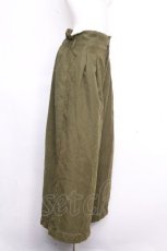 画像2: axes femme / シフォンプリーツパンツ  カーキ S-26-10-26-060-AX-PA-AS-ZS (2)