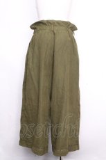 画像3: axes femme / シフォンプリーツパンツ  カーキ S-26-10-26-060-AX-PA-AS-ZS (3)