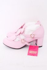 画像3: Angelic Pretty / Trio Heartシューズ L ピンク S-26-10-26-020-AP-SH-HR-ZS (3)