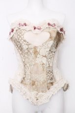 画像1: BLOOD SUPPLY（海外ブランド） / Love Fishbone Corset Rococo French Tunic Trim Tops S ベージュ S-26-10-26-024-GO-ZA-HR-ZS (1)