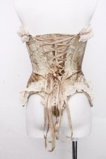 画像2: BLOOD SUPPLY（海外ブランド） / Love Fishbone Corset Rococo French Tunic Trim Tops S ベージュ S-26-10-26-024-GO-ZA-HR-ZS (2)