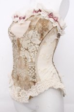 画像3: BLOOD SUPPLY（海外ブランド） / Love Fishbone Corset Rococo French Tunic Trim Tops S ベージュ S-26-10-26-024-GO-ZA-HR-ZS (3)