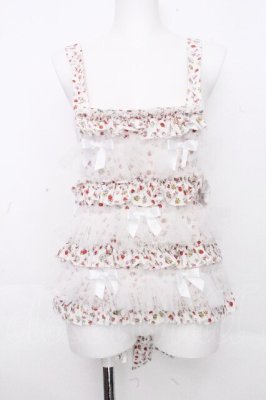 Preview of Layering With Bow White Crushed Flower Girl Apron  白
