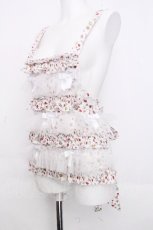 画像3: SOS MEME CLUB / Layering With Bow White Crushed Flower Girl Apron  白 S-26-10-26-025-LO-TO-HR-ZS (3)