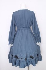 画像2: Amavel / Secret Rose Gardenワンピース  ブルー S-26-10-28-031-CA-OP-AS-ZS (2)