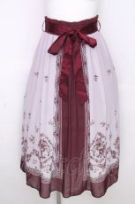 画像1: axes femme / ブーケパネル柄スカート  ワイン S-26-10-28-051-AX-SK-HR-ZS (1)
