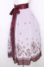画像3: axes femme / ブーケパネル柄スカート  ワイン S-26-10-28-051-AX-SK-HR-ZS (3)