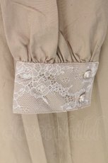 画像4: axes femme / フィッシュテールシャツワンピース  ベージュ S-26-10-28-021-AX-OP-HR-ZS (4)