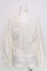 画像2: axes femme POETIQUE / アンジェリック　クワイヤブラウス  オフ S-26-10-28-003-AX-BL-AS-ZS (2)