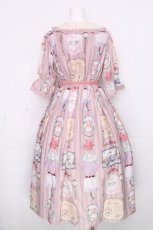 画像2: axes femme kawaii / ティティ×ベアファミリーワンピース  ピンク S-26-10-28-027-AX-OP-AS-ZS (2)