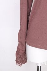 画像5: axes femme / サテンローズデザインプルオーバー  ピンクベージュ S-26-10-29-014-AX-TO-HR-ZS (5)