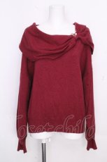 画像1: axes femme / ドレープリボンニット  赤 S-26-10-29-015-AX-TO-HR-ZS (1)