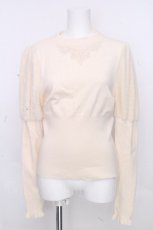 画像1: Kurumi Collaboration / ノエル・ド・メモワール ニットプルオーバー L キナリ S-26-10-29-006-LO-BL-HR-ZS (1)