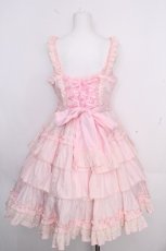 画像2: Angelic Pretty / Prettyフリルジャンパースカート  ピンク S-26-10-29-023-AP-OP-HR-ZS (2)