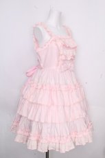 画像3: Angelic Pretty / Prettyフリルジャンパースカート  ピンク S-26-10-29-023-AP-OP-HR-ZS (3)