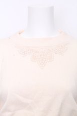 画像3: Kurumi Collaboration / ノエル・ド・メモワール ニットプルオーバー L キナリ S-26-10-29-006-LO-BL-HR-ZS (3)