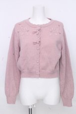 画像1: m petit by misako / バラ刺繍ニットカーディガン S ピンク S-26-10-29-008-LO-TO-HR-ZS (1)