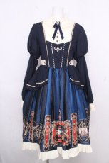 画像1: lolitimes / チョコレートアカデミーワンピース XL ネイビー S-26-10-29-040-LO-OP-HR-ZS (1)