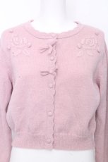 画像3: m petit by misako / バラ刺繍ニットカーディガン S ピンク S-26-10-29-008-LO-TO-HR-ZS (3)