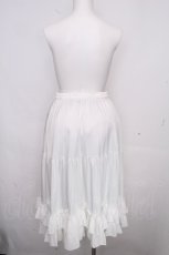 画像2: axes femme kawaii / ミディフリルペチスカート  白 S-26-10-29-045-AX-SK-HR-ZS (2)