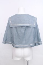 画像2: Kurumi Collaboration / TT*KRMセーラーケープ M サックス S-26-10-29-009-LO-JA-HR-ZS (2)