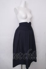 画像3: axes femme / ベルト付風スカート  ネイビー S-26-10-29-052-AX-SK-HR-ZS (3)