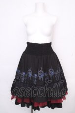 画像1: Ozz oneste / リバーシブルスカート  黒ｘワイン S-26-10-29-056-OO-SK-HR-ZS (1)