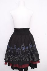 画像2: Ozz oneste / リバーシブルスカート  黒ｘワイン S-26-10-29-056-OO-SK-HR-ZS (2)