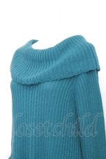 画像3: axes femme / 裾シフォンニット  グリーンｘ黒 S-26-10-30-034-AX-TO-HR-ZS (3)