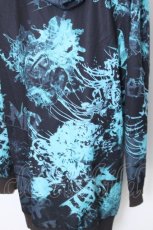 画像3: NieR Clothing / プリントフードZIPパーカー  黒ｘグリーン S-26-10-30-041-PU-TO-AS-ZS (3)