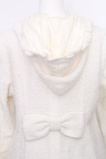 画像4: Emily Temple cute / ラメ織コート  白 S-26-10-30-044-ET-CO-AS-ZS (4)