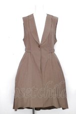 画像1: axes femme / フィッシュテールロングジレ  ベージュ S-26-10-30-051-AX-TO-AS-ZS (1)