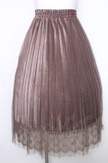 画像1: axes femme / ベロアチュール重ねスカート  モカ S-26-10-30-058-AX-SK-HR-ZS (1)