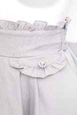 画像3: NOEMIE / ビジューボタンポケット風スカート  グレー S-26-10-30-060-LO-SK-AS-ZS (3)