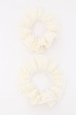 画像2: m petit by misako / AM*NIシュシュ2点セット  アイボリー S-26-10-30-014-LO-ZA-HR-ZS (2)