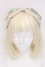 画像2: LOLITA / サテンリボンカチューシャ  グリーン S-26-10-30-018-LO-TO-HR-ZS (2)