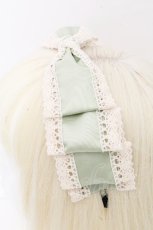 画像3: LOLITA / サテンリボンカチューシャ  グリーン S-26-10-30-018-LO-TO-HR-ZS (3)