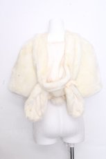 画像2: Angelic Pretty / Snow rabbitファーケープ  アイボリー S-26-10-30-022-AP-JA-HR-ZS (2)