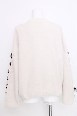 画像2: axes femme / レースアップニットカーディガン  アイボリー S-26-10-30-024-AX-TO-HR-ZS (2)