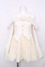 画像1: axes femme / サイドプリーツニットワンピース  オフｘベージュ S-26-10-30-026-AX-OP-HR-ZS (1)