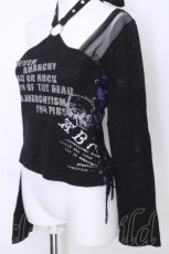 画像3: h.ANARCHY / メッシュ切替カットソー  黒 S-26-10-31-030-HN-TO-HR-ZS (3)