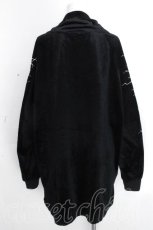 画像2: REFLEM / ベロアスタンドネックプルオーバーカットソー  黒 S-26-10-31-035-PU-TO-AS-ZS (2)