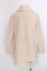 画像2: axes femme / 裾レースファーコート  ベージュ S-26-10-31-037-AX-CO-HR-ZS (2)