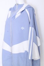 画像3: REFLEM / ボリュームネックライン切り替えジャージパーカー  サックスｘ白 S-26-10-31-039-PU-TO-HR-ZS (3)