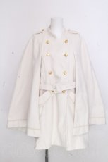 画像1: axes femme / ダブルボタンケープコート  オフ S-26-10-31-040-AX-CO-AS-ZS (1)